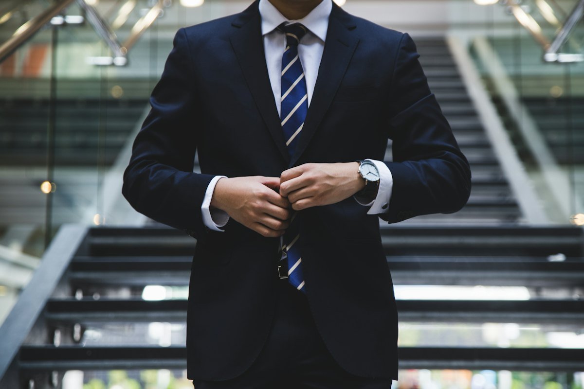 Advisor in a business suit